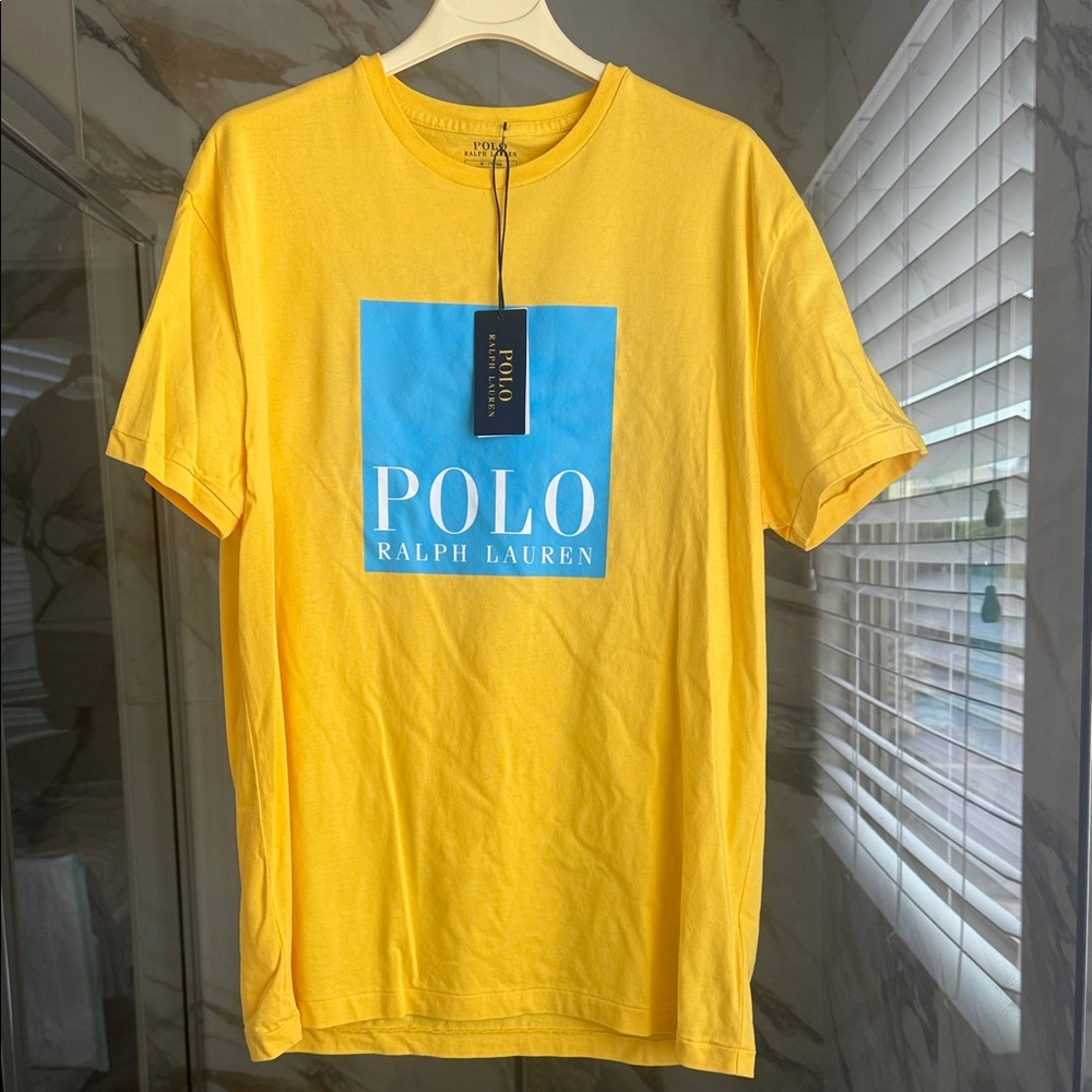 Polo☀️ by Ralph Lauren Yellow and Blue Tee